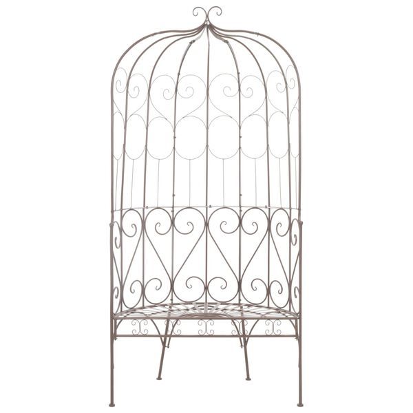 vidaXL Gar&eth;bekkur 95 cm J&aacute;rn Ant&iacute;kbr&uacute;nn