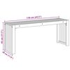 vidaXL Bekkur Ol&iacute;u n&aacute;tt&uacute;rulegt 110 x 30 x 45 cm Solid teak vi&eth;ur
