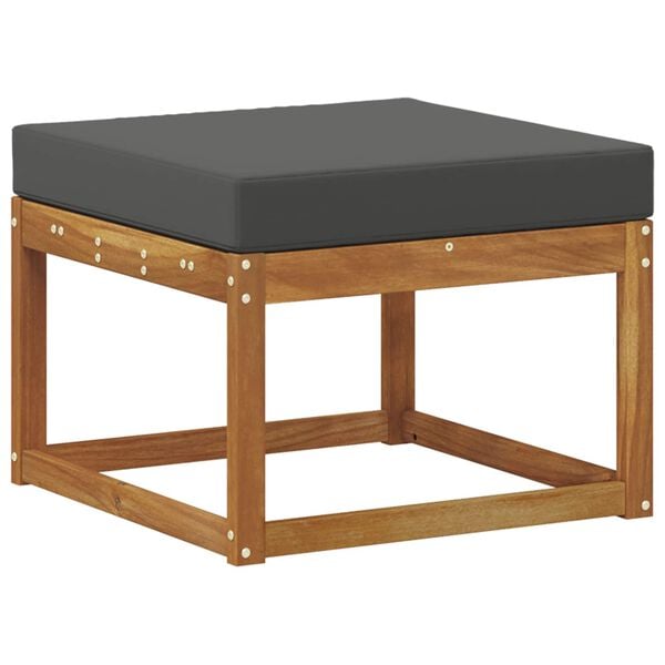 vidaXL &Uacute;ti s&oacute;fasett me&eth; p&uacute;&eth;i 9 pcs N&aacute;tt&uacute;rulegt og Antrac&iacute;t