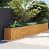 vidaXL upph&aelig;kka&eth; gar&eth;be&eth; 578x50x69 cm &uacute;r corten st&aacute;li