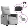 vidaXL Electric Stand up Recliner stóll Cloud Grey Efni