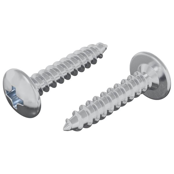 vidaXL Sj&aacute;lfvirkur Nagli 2 pcs Sinkh&uacute;&eth;a&eth; 4 x 20 mm St&aacute;l