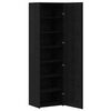 vidaXL H&aacute;bor&eth; 2 pcs Svartur Eik 50 x 42,5 x 185 cm