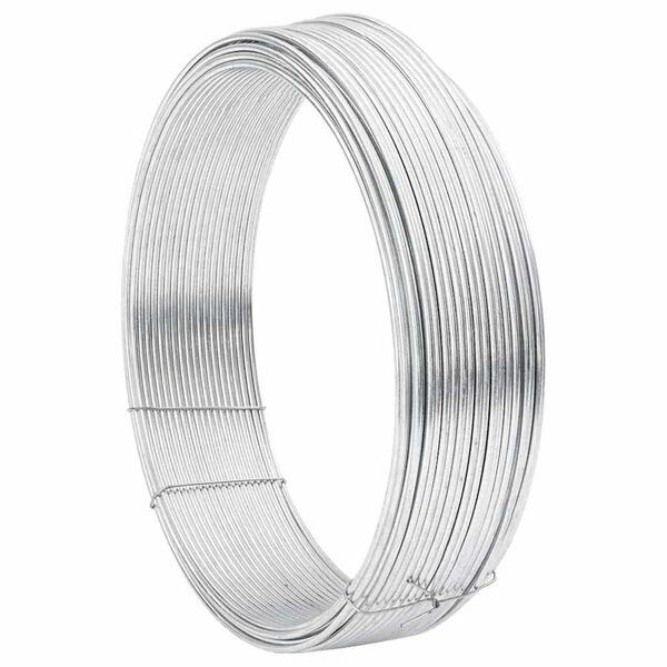 vidaXL Girðingarbönd Silfur 33 m Stál