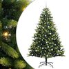 vidaXL Gervi li&eth;a&eth;ur j&oacute;latr&eacute; 300 LED lj&oacute;s Gr&aelig;nn 240 cm PVC og PE