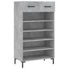 vidaXL Sk&oacute;sk&aacute;pur Steypugr&aacute;r 60x35x105 cm Samsettur Vi&eth;ur