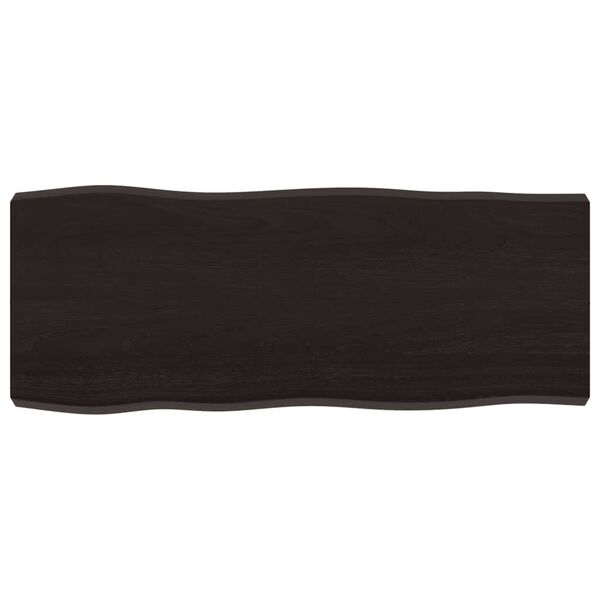 vidaXL Bor&eth;plata 100x40x(2-6)cm Me&eth;h&ouml;ndla&eth;ur Vi&eth;ur N&aacute;tt&uacute;rulegar Br&uacute;nir