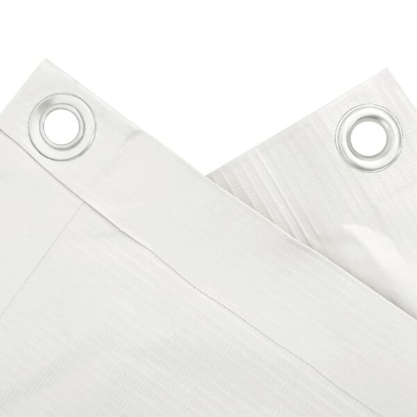 vidaXL Skj&oacute;lveggur &aacute; Svalir Hv&iacute;tur 800x120 cm PVC