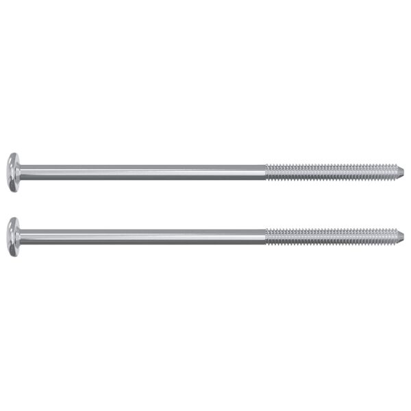 vidaXL Skr&uacute;fa 12 pcs Silfur M6 x 120 mm St&aacute;l