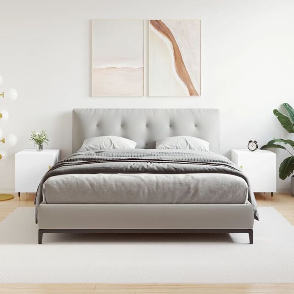 vidaXL N&aacute;ttbor&eth; 2 stk. Hv&iacute;t 40x40x50 cm Samsettur Vi&eth;ur