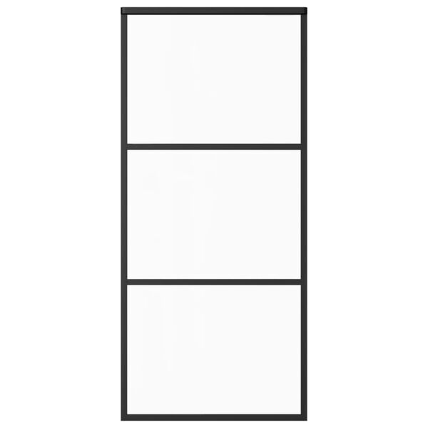 vidaXL Rennihur&eth; me&eth; v&eacute;lb&uacute;na&eth;arsetti ESG gler og &aacute;l 90x205 cm