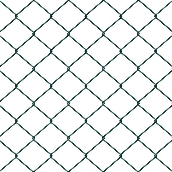 vidaXL Gir&eth;ingarp&oacute;stur Gr&aelig;nn 10 x 1 m (40 x 40 mm net) St&aacute;l og PVC