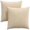 vidaXL S&oacute;fap&uacute;&eth;ar 2 pcs Rj&oacute;malitur 80 x 80 cm d&uacute;kur
