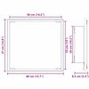 vidaXL LED Ba&eth;herbergisspegill Vegghengt Gamall vi&eth;ur 40 x 37 x 8.5 cm