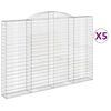 vidaXL Bogadreginn Grj&oacute;tkassi 5 stk. 300x30x200/220 cm Sinkh&uacute;&eth;a&eth; J&aacute;rn