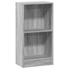 vidaXL B&oacute;kask&aacute;pur Gr&aacute;ir Sonoma 40x24x76 cm Samsettur Vi&eth;ur