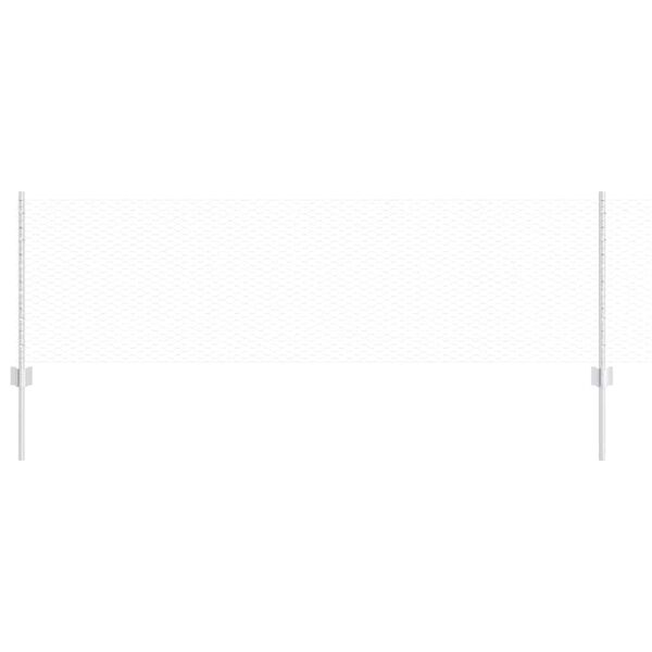 vidaXL Gir&eth;ing me&eth; p&oacute;st Silfur 0,6 x 25 m St&aacute;l