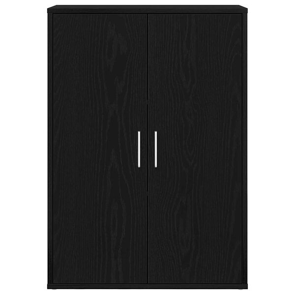 vidaXL Viðbeinteyfla Svartur Eik 60 x 31 x 84 cm Samsettur viður