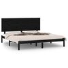 vidaXL R&uacute;mgrind Sv&ouml;rt Gegnheil Fura 200x200 cm