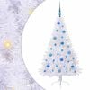 vidaXL Gervi j&oacute;latr&eacute; me&eth; 150 LED me&eth; standi Hv&iacute;tt 150 cm PVC og St&aacute;l