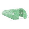 vidaXL Gr&oacute;&eth;urh&uacute;s me&eth; St&aacute;lgrind Gr&aelig;nt 36 m&sup2; 12x3x2 m