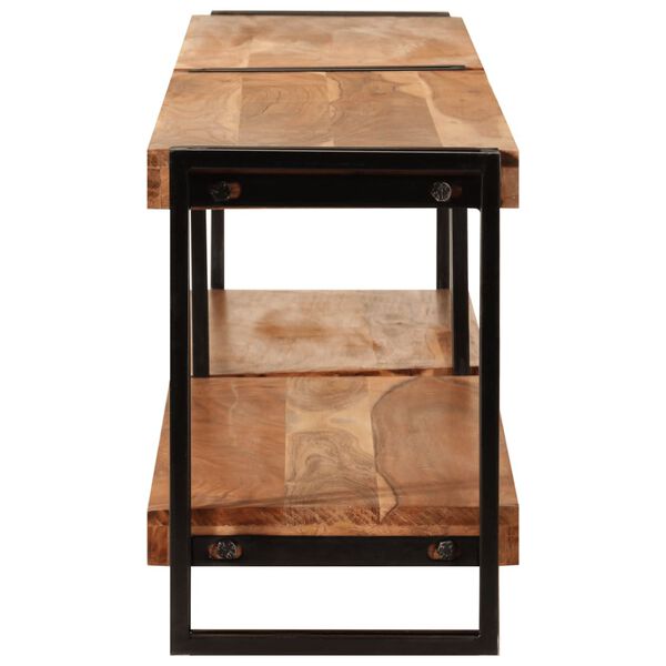 vidaXL Sj&oacute;nvarpssk&aacute;pur 200x30x40 cm Gegnheill Akas&iacute;uvi&eth;ur