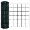 vidaXL Evrópsk girðing Grænn 0.6 x 25 m PVC-húðaður járn