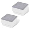 2 LED Innfelld Lj&oacute;s 100 x 100 x 68 mm