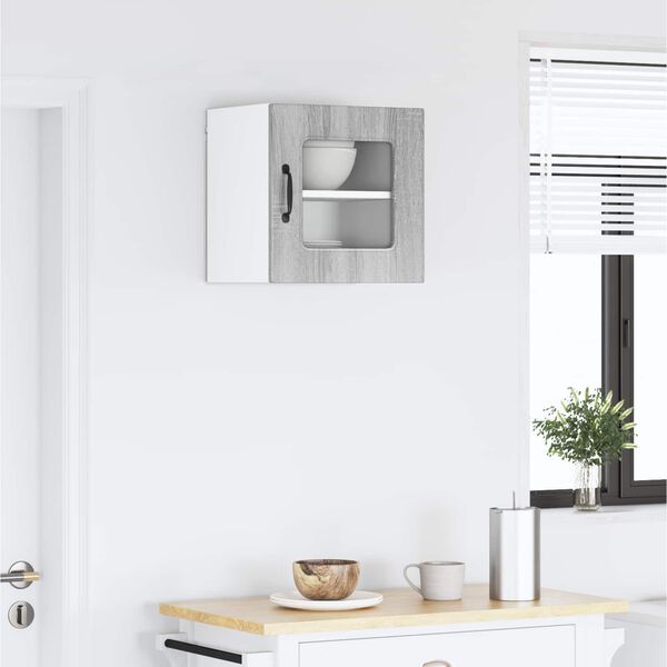 vidaXL Eldh&uacute;s sk&aacute;pur me&eth; geymslu Kalmar Gr&aacute;r Sonoma 40 x 31 x 40 cm