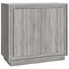 vidaXL Skenkur Gr&aacute;r Sonoma 80x34x75 cm Samsettur Vi&eth;ur