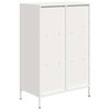 vidaXL Highboard Hv&iacute;tt 68x39x103,5 cm St&aacute;l
