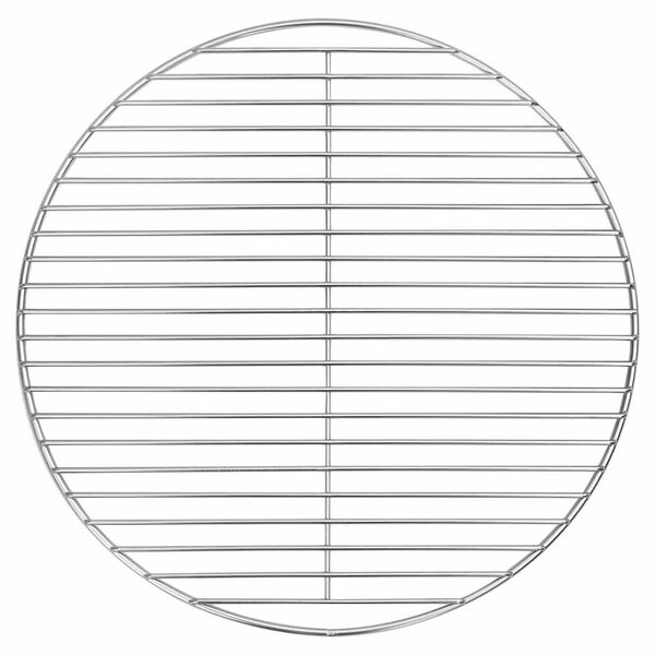vidaXL Grillgrind Silfur 43 x 43 cm Ryðfrítt Stál