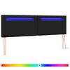 vidaXL LED h&ouml;fu&eth; Svartur 180 cm Gervile&eth;ur