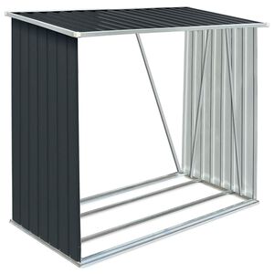 vidaXL Geymslusk&uacute;r fyrir vi&eth; S&iacute;nkh&uacute;&eth;a&eth; st&aacute;l 163x83x154 cm Reyklitur