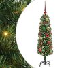 vidaXL Gervi j&oacute;latr&eacute; me&eth; 150 LED Gr&aelig;nn 120 cm PVC, st&aacute;l og plast