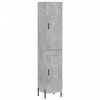 vidaXL H&aacute;r Sk&aacute;pur Steypugr&aacute;r 34,5x34x180 cm Samsettur Vi&eth;ur