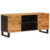 vidaXL Sj&oacute;nvarpssk&aacute;pur Br&uacute;nn 105 x 33 x 46 cm Hart mang&oacute;tr&eacute;
