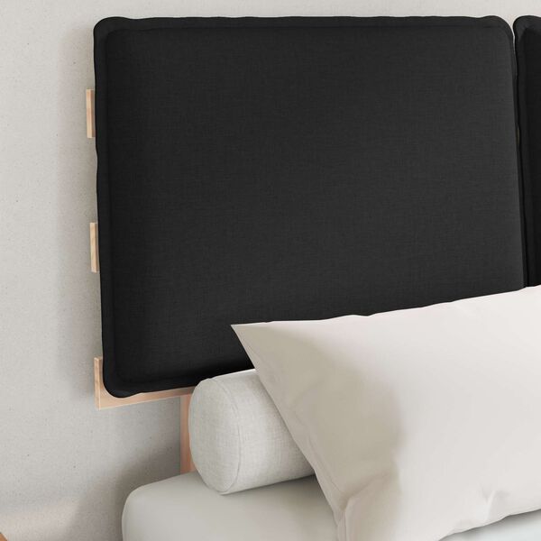 vidaXL R&uacute;mf&oacute;tur me&eth; kl&aelig;&eth;&eth;um h&ouml;f&eth;agafli Svartur 120 x 190 cm