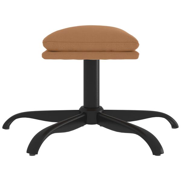 vidaXL Fótskemmur Brúngráar 60x60x36 cm Míkrófíber Áklæði