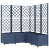vidaXL Gr&oacute;&eth;urkassi me&eth; Rimlagrind Bl&aacute;gr&aacute;r 120x120x136 cm PP