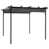 vidaXL Laufsk&aacute;li me&eth; &Uacute;tdraganlegu &THORN;aki 3x3 m St&aacute;l 180 g/m&sup2;