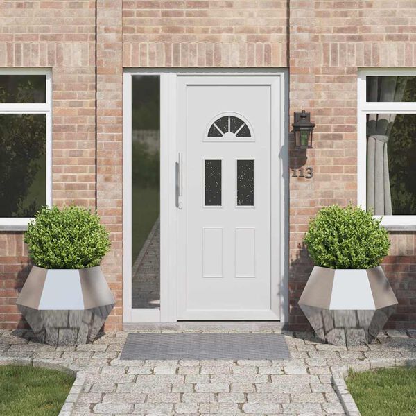 vidaXL Pl&ouml;ntuker 2 pcs Silfur 75 x 75 x 60 cm Ry&eth;fr&iacute;tt St&aacute;l