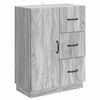 vidaXL Vi&eth;beinteyfla Gr&aacute;r Sonoma eikarlitur 66 x 34,5 x 87 cm