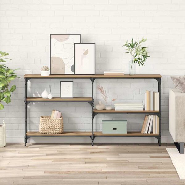 vidaXL Veggborð Artisan Eik 150 x 29 x 76,5 cm Samsettur viður