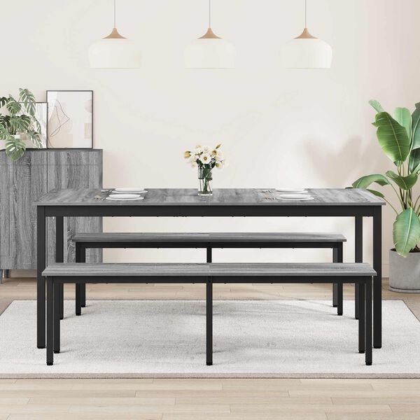 vidaXL Bor&eth;stofubor&eth; Samsettur vi&eth;ur