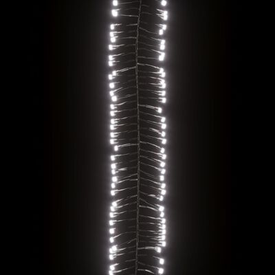 vidaXL LED Ljósasería með 400 Ljósum Kalt hvítt 7,4 m PVC