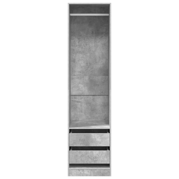 vidaXL Fatask&aacute;pur me&eth; Sk&uacute;ffum Steypugr&aacute;r 50x50x200 Samsettur Vi&eth;ur