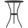 vidaXL Garð Bistro Set 3 pcs Svartur Ál