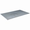 vidaXL Gats Silfur 30 x 30 x 2 cm Heit-dypp galvaniza&eth; m&aacute;lmur