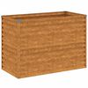 vidaXL upph&aelig;kka&eth; gar&eth;be&eth; 100x50x69 cm &uacute;r corten st&aacute;li